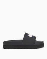 Tommy Hilfiger Elevated Flatform Slide Kadın Terlik Black