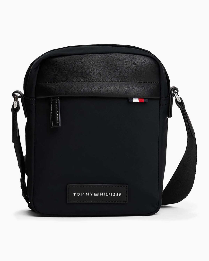 Tommy Hilfiger Naylon Erkek Muhabir Mini Çapraz Askılı Çanta Black