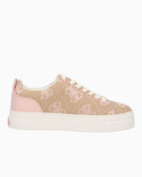 Guess Monogram Desenli Sneakers Beige