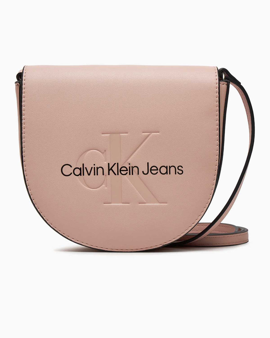 Calvin Klein Sculpted Mini Saddle Çapraz Askılı Çanta Pale Conch