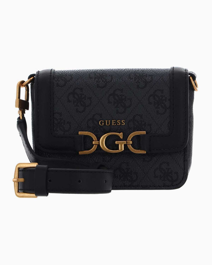 Guess Micro Mini Çapraz Askılı Çanta Coal Logo