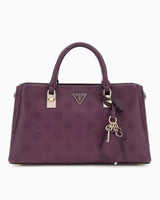 Guess Tisha Girlfriend Kadın El Çantası Wine Logo