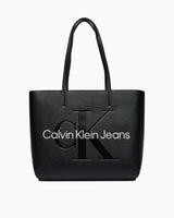 Calvin Klein Sculpted Shopper Mono Kadın Omuz Çantası Black