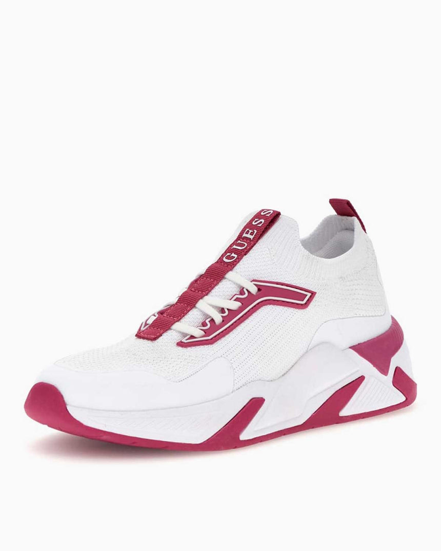 Guess Gaxtin Logolu Sneaker White Fuchsia