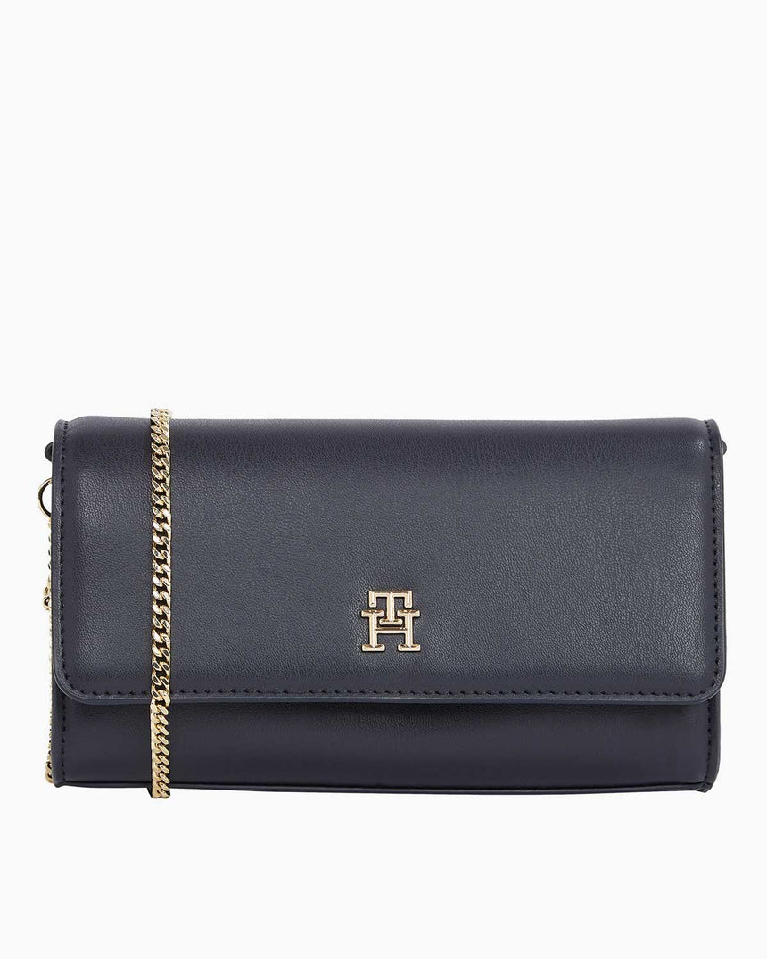 Tommy Hilfiger Eternity Zincir Detaylı Çapraz Askılı Çanta Space Blue