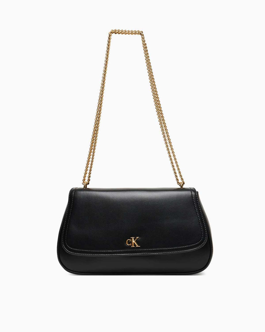 Calvin Klein Kadın Çıkarılabilr Çapraz Askılı Çanta BLACK / ANTIQUE LIGHT GOLD