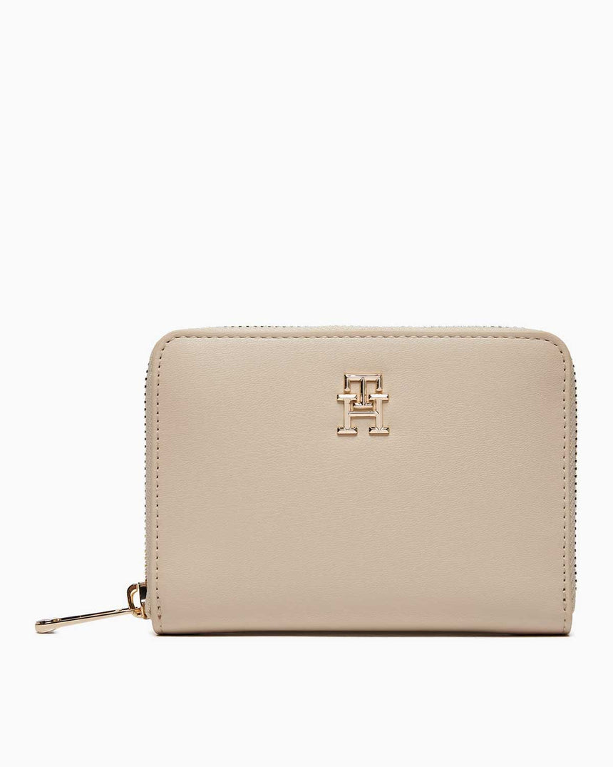 Tommy Hilfiger Chic Med Fermuarlı Cüzdan Classic Beige