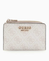 Guess Laurel Slg Monogram Desenli Cüzdan Dove Logo