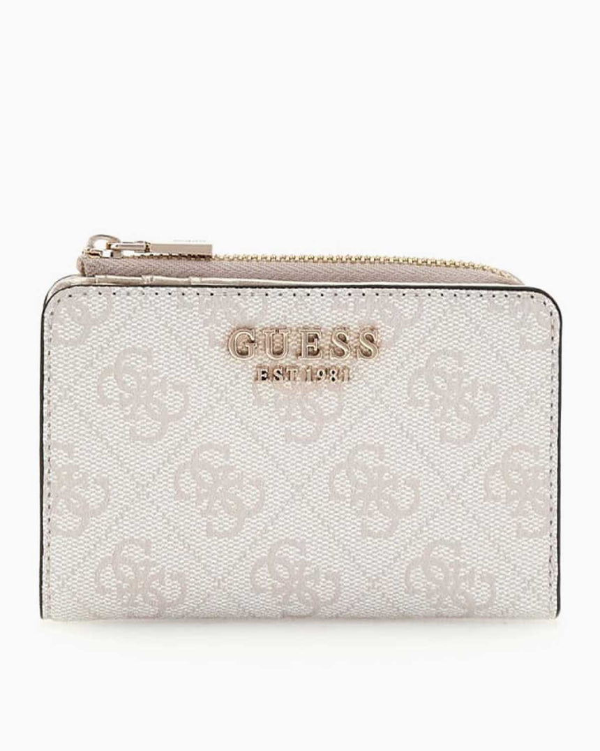 Guess Laurel Slg Monogram Desenli Cüzdan Dove Logo