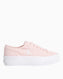 Calvin Klein Vulc Flatform Sneaker Silver Peony/Bright White