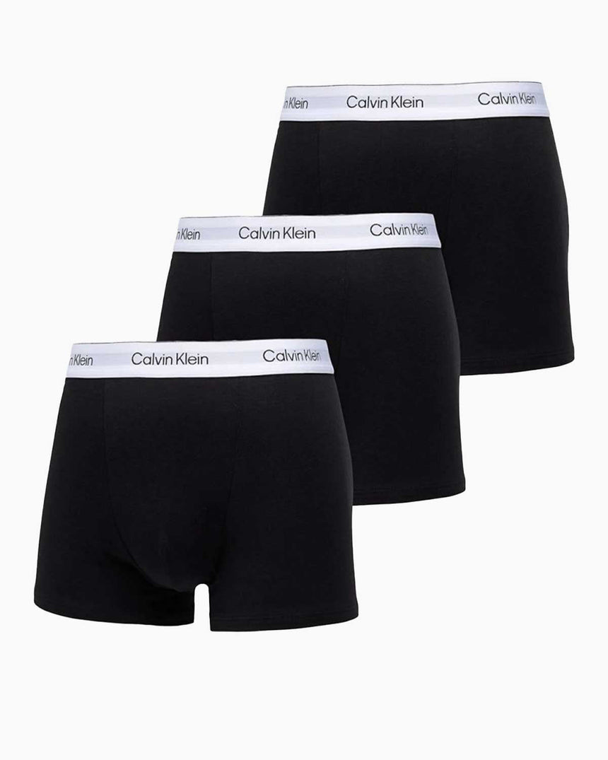 Calvin Klein Trunk 3P Underwear Bottoms Boxer Black/Leader Striple Black/Glacier