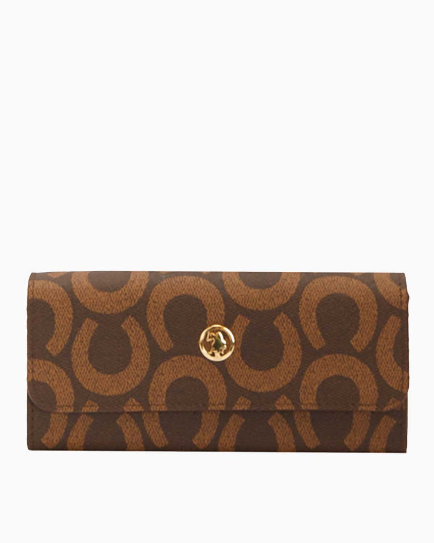 Us Polo Assn Çıtçıtlı Kadın Cüzdanı Kahve