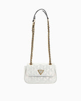 Guess Giully Mini Kapitone Çapraz Askılı Çantası Ivory