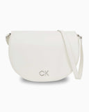 Calvin Klein Daily Saddle Pebble Çapraz Askılı Çanta Bright White