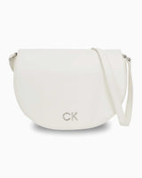 Calvin Klein Daily Saddle Pebble Çapraz Askılı Çanta Bright White