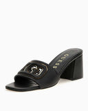 Guess Gals Logolu Topuklu Sandalet Black