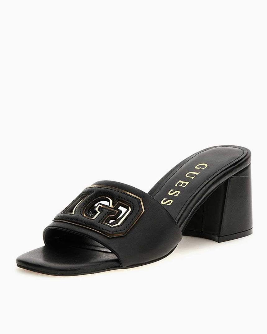 Guess Gals Logolu Topuklu Sandalet Black