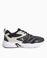 Calvin Klein Tennis Lace Up Logolu Sneakers Black/Eggshell/White