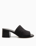Calvin Klein Heel Mule 45mm Mono Jacq Kadın Sandalet Black