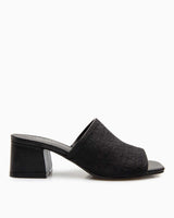 Calvin Klein Heel Mule 45mm Mono Jacq Kadın Sandalet Black