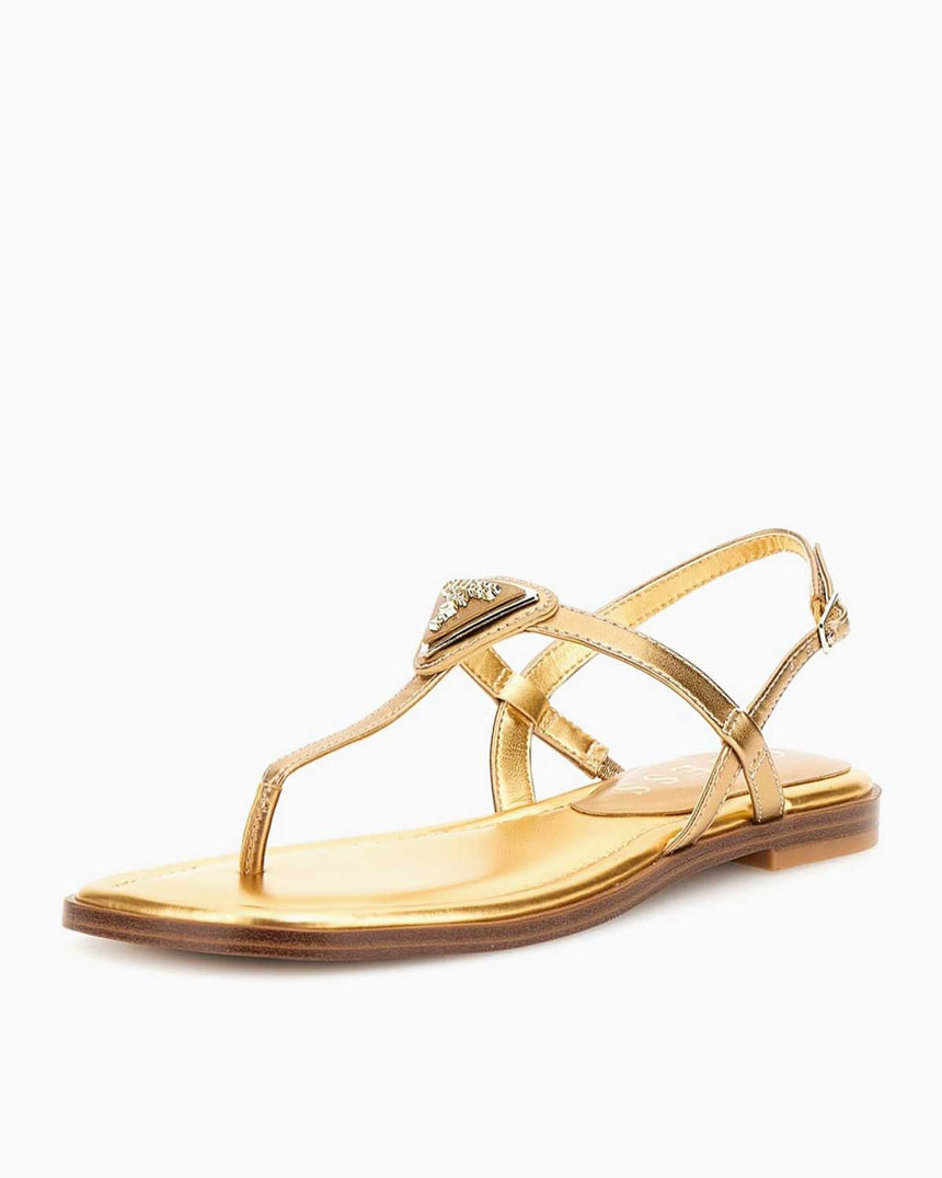 Guess Rainey4 Logolu Parmak Arası Sandalet Bronze