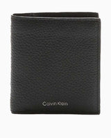Calvin Klein Deri Kimlik Bölmesi Detaylı Katlanabilir Erkek Cüzdan Black