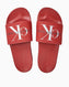 Calvin Klein Slide Monogram Erkek Terlik Lava Falls/Bright White