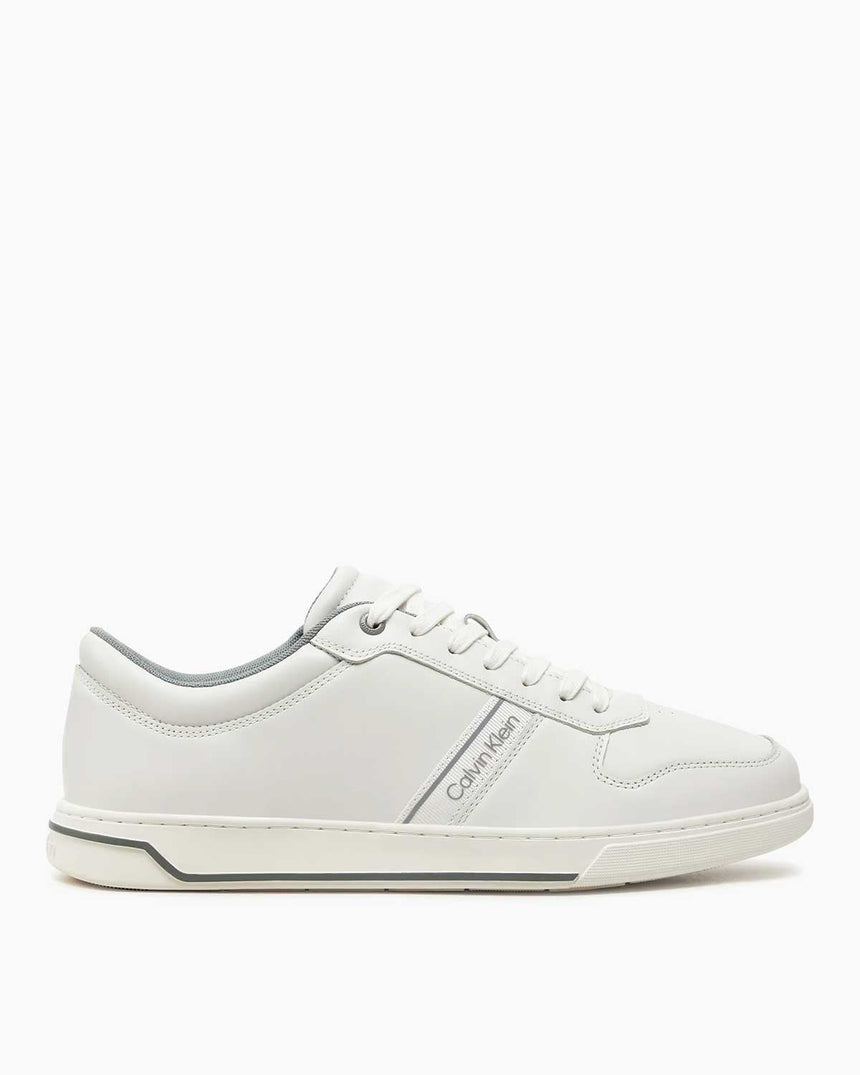 Calvin Klein Low Top Lace Up Logo Erkek Sneaker White/Granite Road