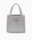Guess Lua Mini Tote Taşlı El Çantası Silver