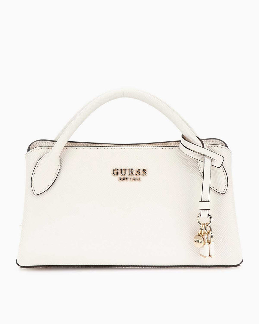 Guess Fedana Satchel Small El Çantası Off White