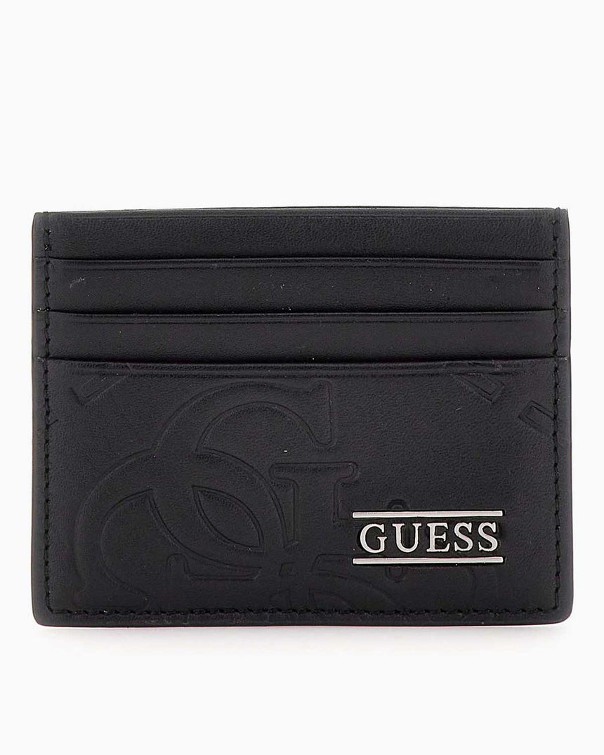 Guess Boston Erkek Deri Kartlık Cüzdan Black