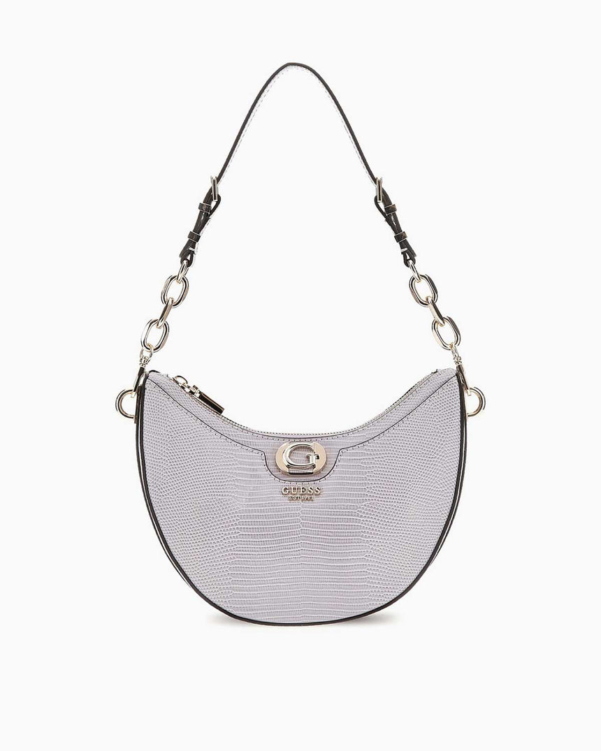 Guess Orlina Society Zincir Detaylı Omuz Çantası Lavendar Grey