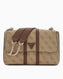 Guess Noreen Convertible Monogram Çapraz Askılı Çanta Latte Logo / Brown