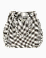 Guess Zalina Pouch Taşlı Omuz Çantası Silver