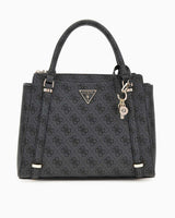 Guess Eco Erica Satchel El Çantası Coal Logo