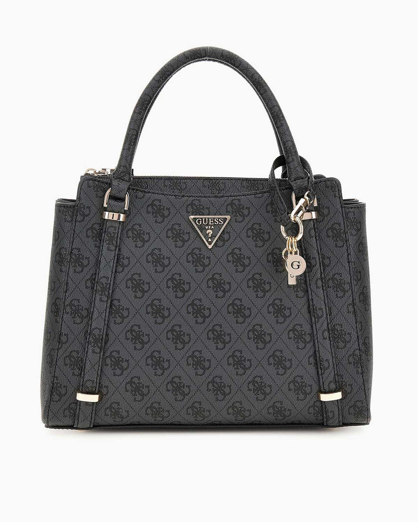 Guess Eco Erica Satchel El Çantası Coal Logo