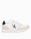 Calvin Klein Runner Sock Lace Up Runner Kadın Sneaker Bright White/Creamy White/Black