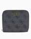 Guess Access Laurel II Küçük Boy Fermuarlı Kadın Cüzdan Coal Logo
