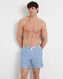Guess Swimtrunk Bottoms Deniz Şortu Palm White And Blue