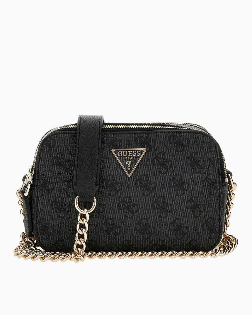 Guess Anadela Noelle II Kadın Çapraz Askılı Kamera Çantası Coal Logo