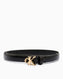 Calvin Klein Hardware Logo Tokalı Sabit 15mm Kadın Kemer BLACK / ANTIQUE LIGHT GOLD