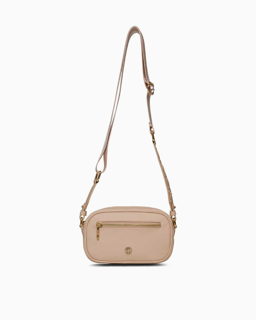 Us Polo Assn Logo Detaylı Çapraz Askılı Çanta Bej