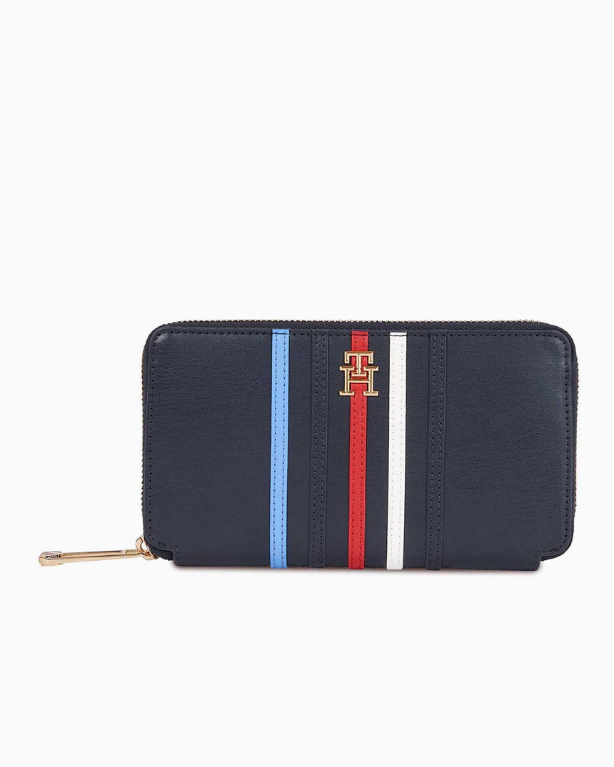 Tommy Hilfiger Iconic Zip Around Wallet Cüzdan Space Blue