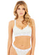 Guess Carrie Padded Triangle Bralet Light Rock Heather