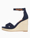 Tommy Hilfiger Flag High Wedge Espadrilles Terlik Space Blue