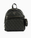 Guess Power Play Tech Backpack Monogram Sırt Çantası Coal Logo