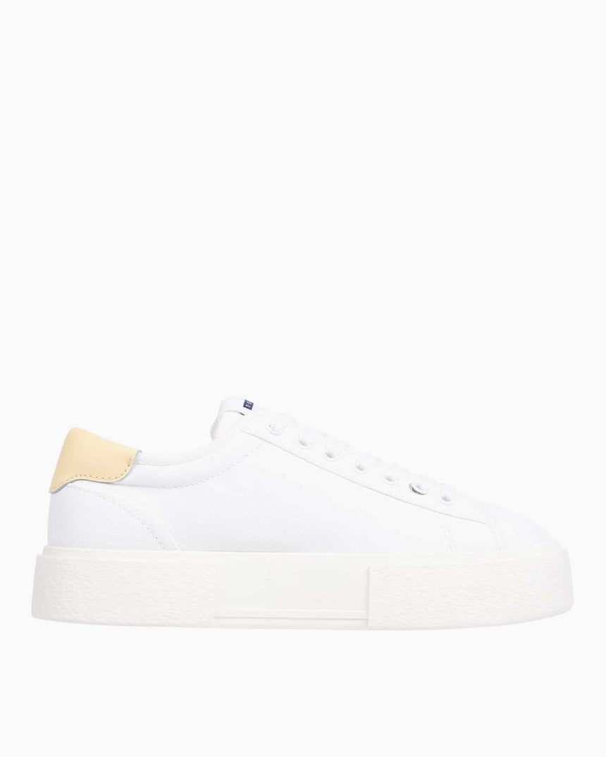 Tommy Hilfiger Flatform Canvas Sneaker Ecru