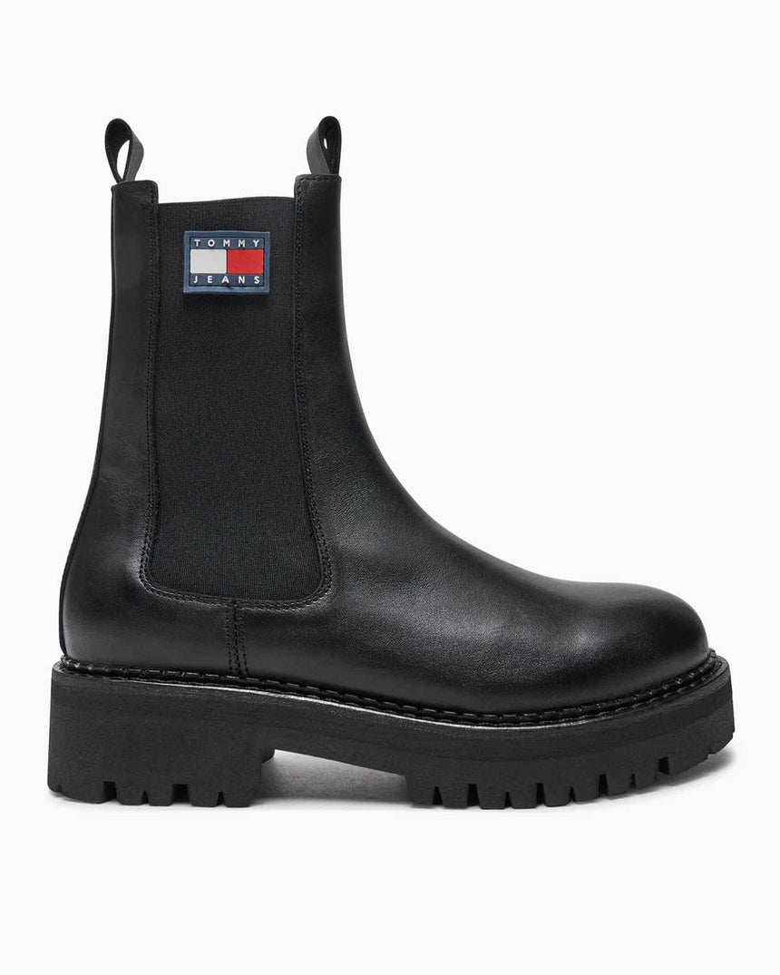 Tommy Jeans Urban Chelsea Mid Boots Black