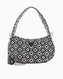 Guess Rianee Hobo Desenli Omuz Çantası Black