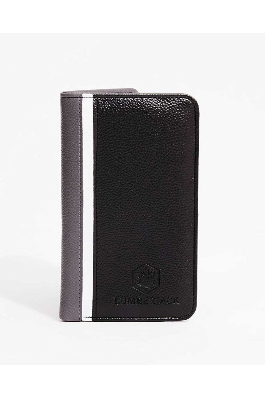 Lumberjack Erkek Cüzdan Siyah - Gri